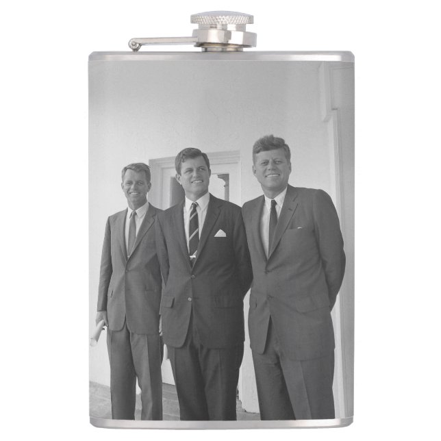Präsident John Kennedy & Brothers American Camelot Flachmann (Vorderseite)