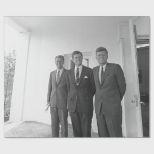 Präsident John Kennedy & Brothers American Camelot Geschenkpapier