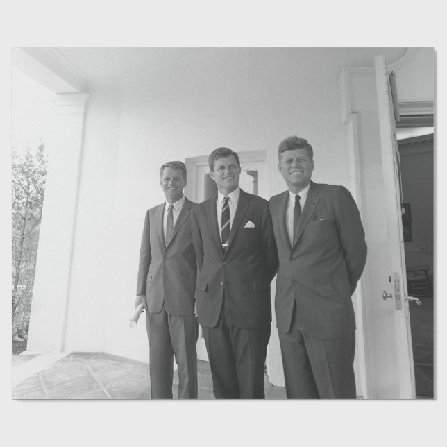 Präsident John Kennedy & Brothers American Camelot Geschenkpapier (Flach)
