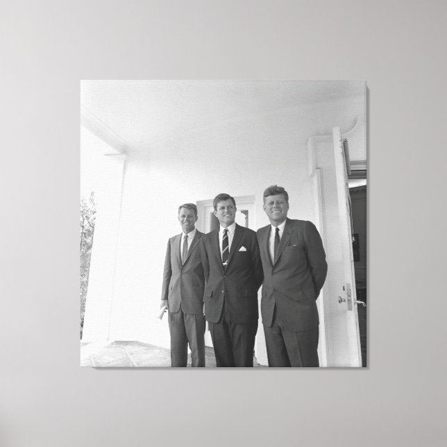 Präsident John Kennedy & Brothers American Camelot Leinwanddruck (Vorderseite)