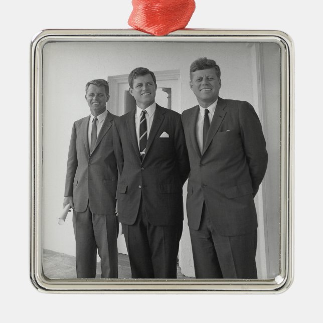 Präsident John Kennedy & Brothers American Camelot Ornament Aus Metall (Vorne)
