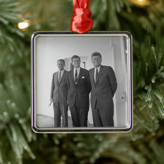 Präsident John Kennedy & Brothers American Camelot Ornament Aus Metall (Baum)
