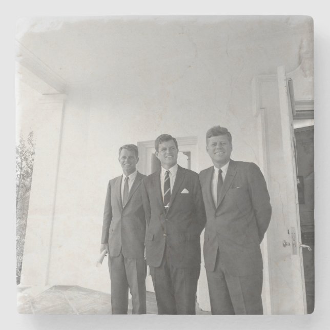 Präsident John Kennedy & Brothers American Camelot Steinuntersetzer (Vorderseite)
