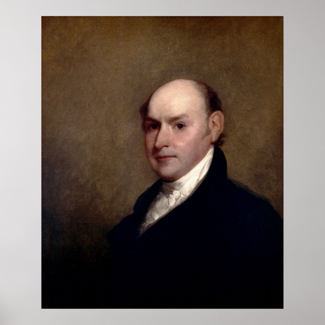 Präsident John Quincy Adams von Gilbert Stuart Poster (Vorne)