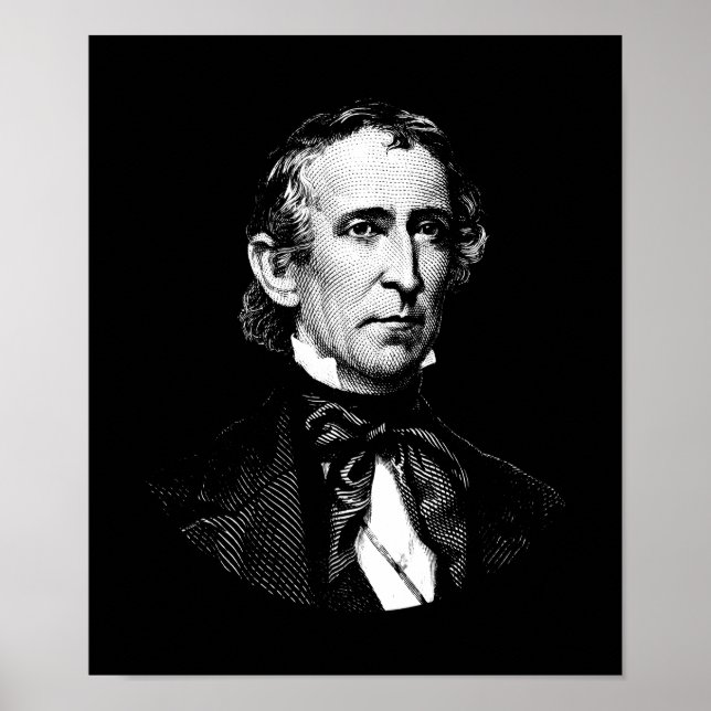 Präsident John Tyler Graphic Poster (Vorne)