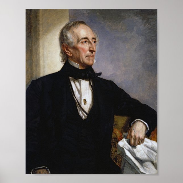 Präsident John Tyler Portrait Poster (Vorne)