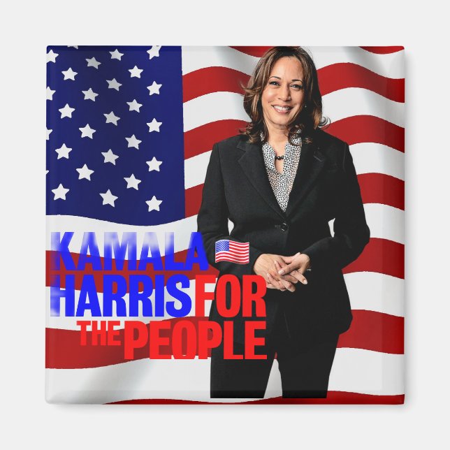 Präsident Kamala Harris 2024_ Magnet (Vorne)