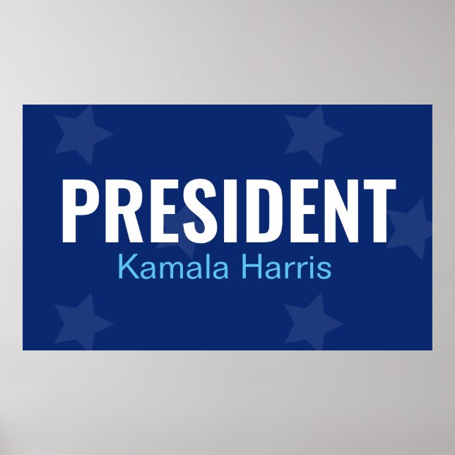 Präsident Kamala Harris 2024 Poster (Vorne)