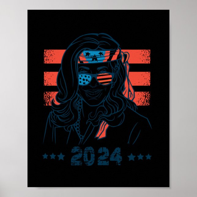 Präsident Kamala Harris 2024 Poster (Vorne)