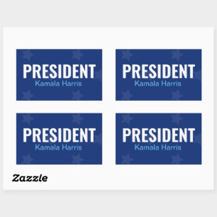 Präsident Kamala Harris 2024 Rechteckiger Aufkleber