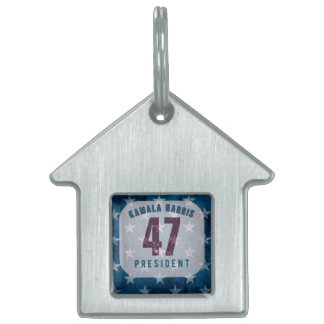 Präsident Kamala Harris 47. Anhänger für Tierhalsb Tiermarke