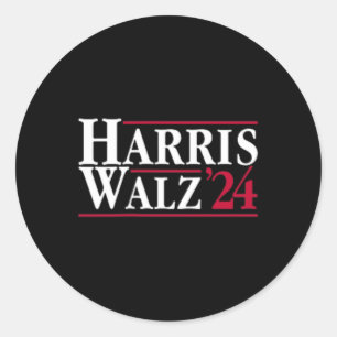 Präsident Kamala Harris Tim Walz Vp Brat Cat Ladie Runder Aufkleber