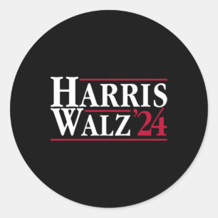 Präsident Kamala Harris Tim Walz Vp Brat Cat Ladie Runder Aufkleber