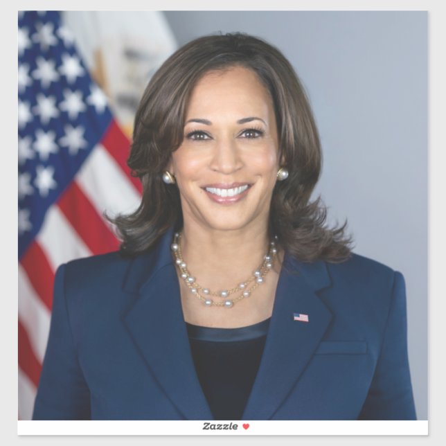 Präsident Kamala Harris USA 2024 Aufkleber (Blatt)
