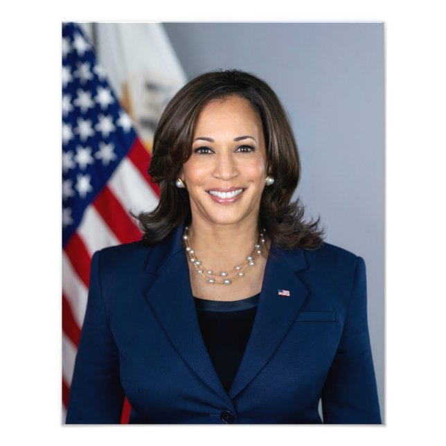 Präsident Kamala Harris USA 2024 Fotodruck (Vorne)