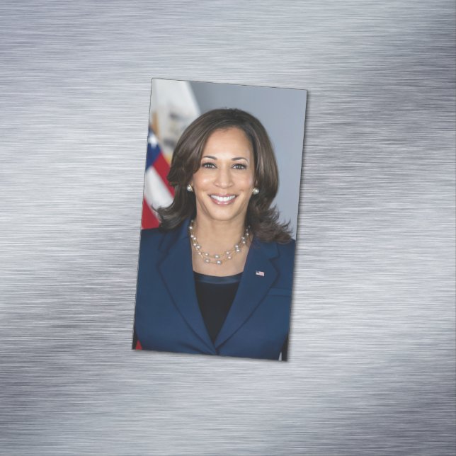 Präsident Kamala Harris USA 2024 Magnetische Visitenkarte (Beispiel)