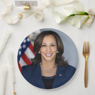 Präsident Kamala Harris USA 2024 Pappteller