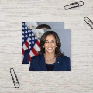 Präsident Kamala Harris USA 2024 Quadratische Visitenkarte