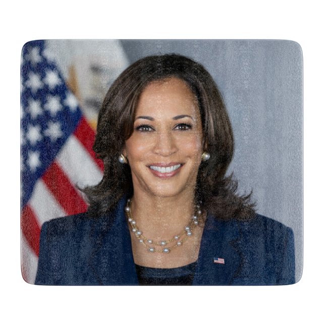 Präsident Kamala Harris USA 2024 Schneidebrett (Vorderseite)