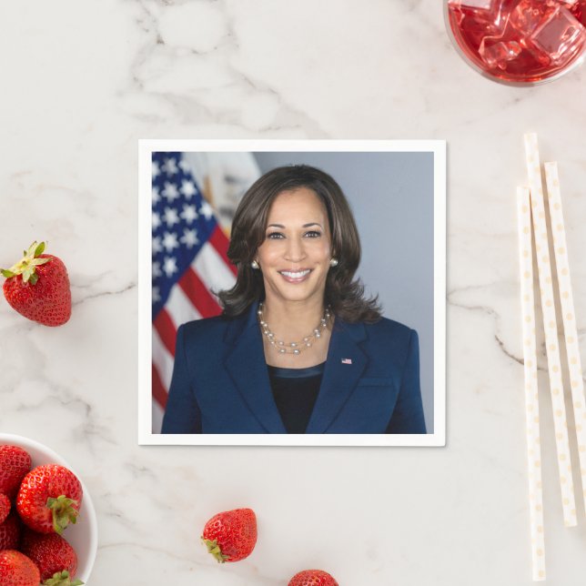 Präsident Kamala Harris USA 2024 Serviette (Beispiel)