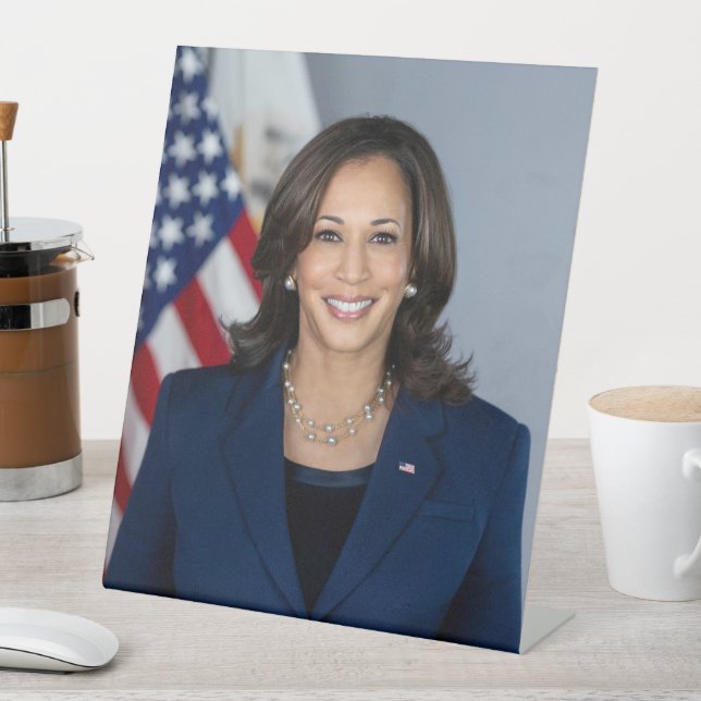 Präsident Kamala Harris USA 2024 Sockelschild (In Situ)