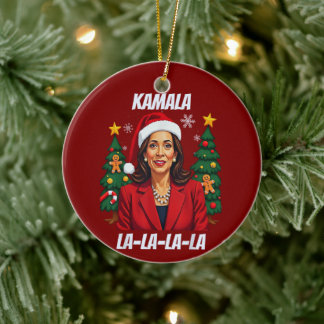 Präsident Kamala Harris Weihnachten Keramik Ornament