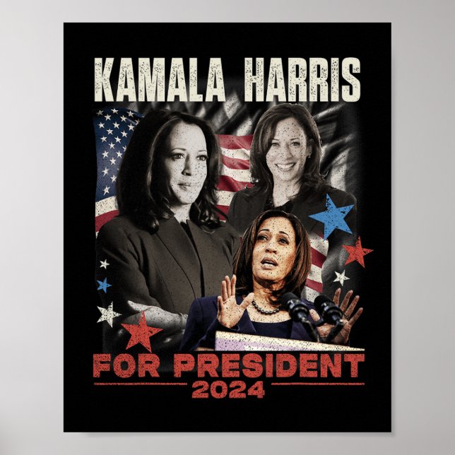 Präsident Kamala Harris Wir gehen nicht zurück 202 Poster (Vorne)