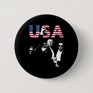Präsident kämpft kämpft für USA 4. Juli 1776 202 Button