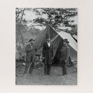 Präsident Lincoln bei Antietam Maryland Sezessions Puzzle