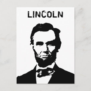 Präsident Lincoln Postkarte