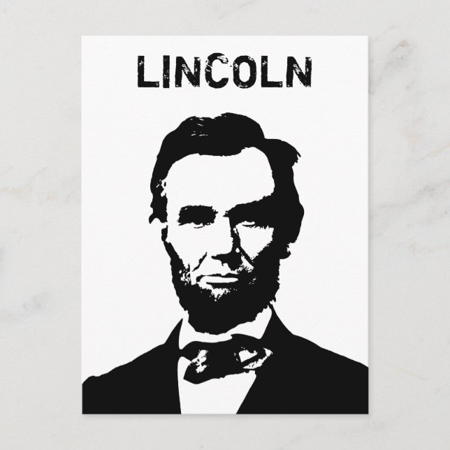 Präsident Lincoln Postkarte (Vorderseite)