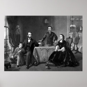 Präsident Lincoln und seine Familie Poster