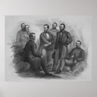 Präsident Lincoln und seine Kommandeure