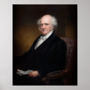 Präsident Martin Van Buren Portrait Poster