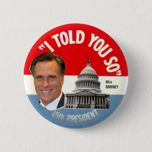 Präsident Mitt Romney-45. Button