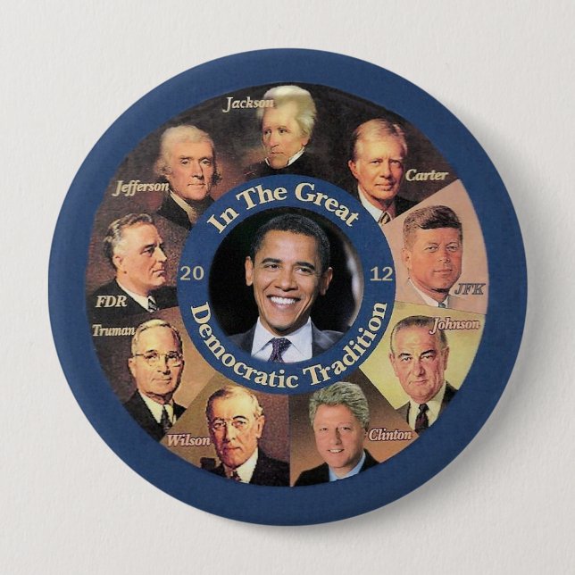 Präsident Obama 2012 Button (Vorderseite)