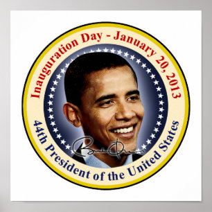 Präsident Obama Amtseinführungstag Poster