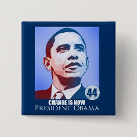 Präsident Obama, Änderung ist jetzt Knopf