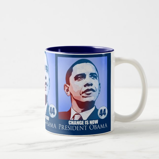Präsident Obama, Änderung ist jetzt Tasse (Rechts)