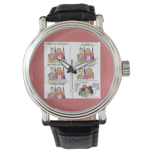 Präsident Obama & Bo Funny Watch Armbanduhr
