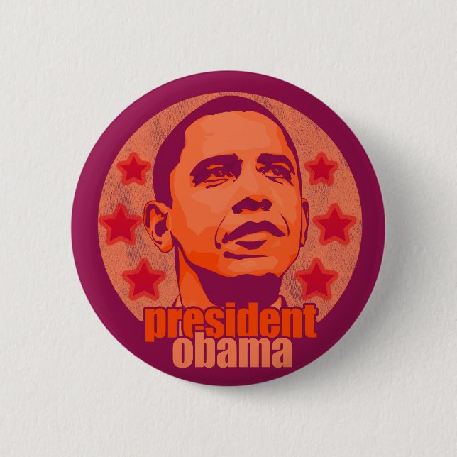Präsident Obama Button (Vorderseite)