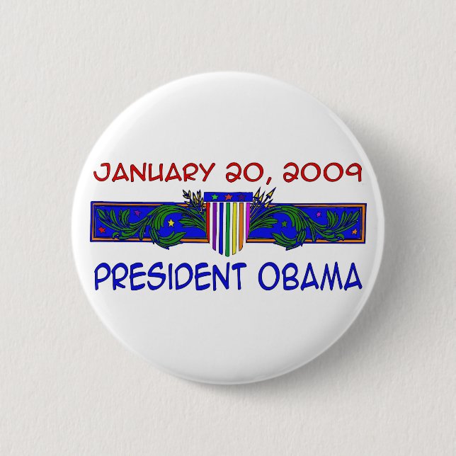 Präsident Obama Button (Vorderseite)