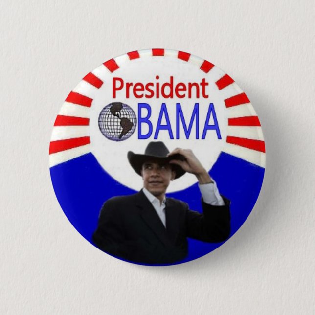 Präsident Obama-Button Button (Vorderseite)