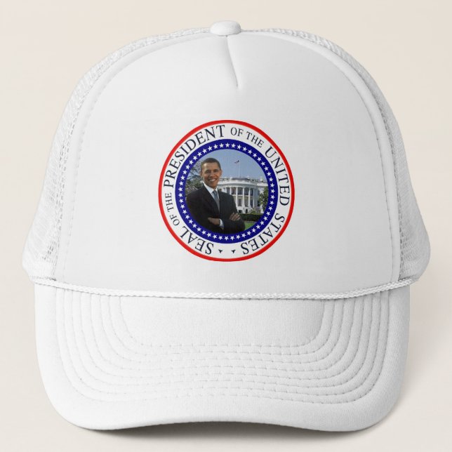 Präsident Obama Celebration Hat Truckerkappe (Vorderseite)