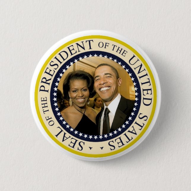 Präsident Obama Commemorative Button (Vorderseite)