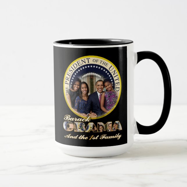 PRÄSIDENT OBAMA Einweihung 2013 Tasse (Rechts)