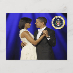 Präsident Obama Einweihung des Ball-Gedenkens Postkarte