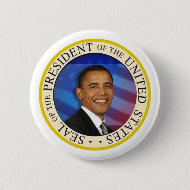 Präsident Obama ENTWICKELT IHREN EIGENEN Button (Vorderseite)