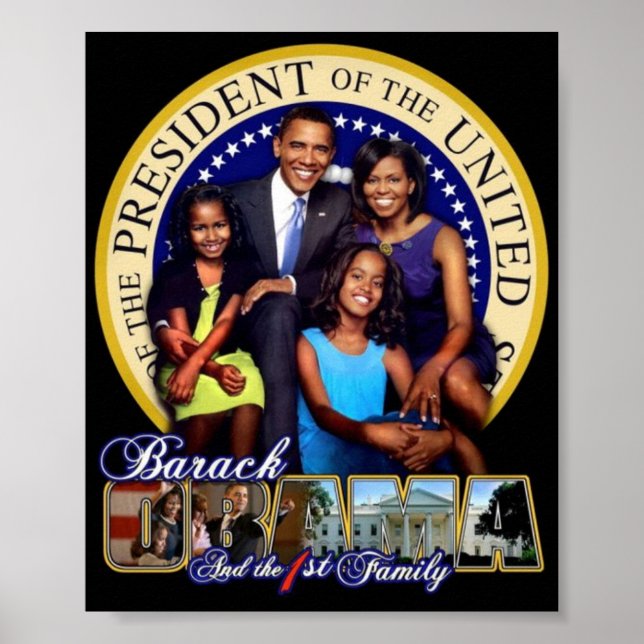 Präsident Obama Familienposter Poster (Vorne)