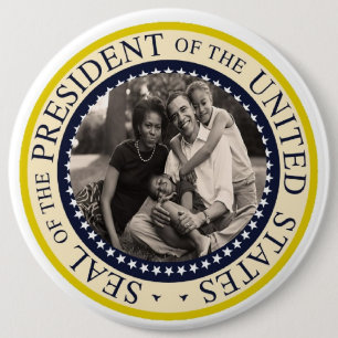 Präsident Obama First Family Commemorative 6" Button